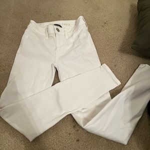 american eagle white jeggings
